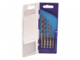 Faithfull 5 Piece Quick Change HSS Cobalt Impact Drill Bit Set £9.99